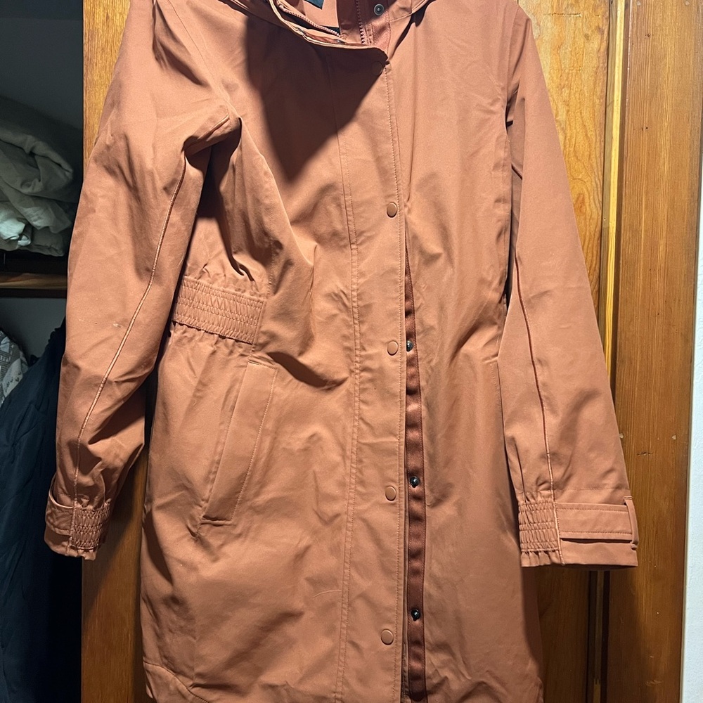 Rust Red/Orange Rain Jacket
